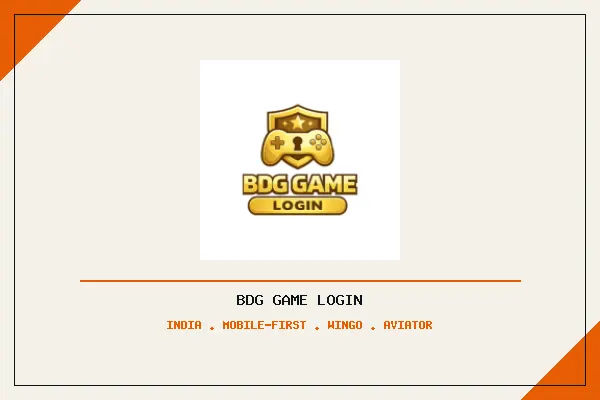 BDG Game app login screen with casino games and secure payment badges